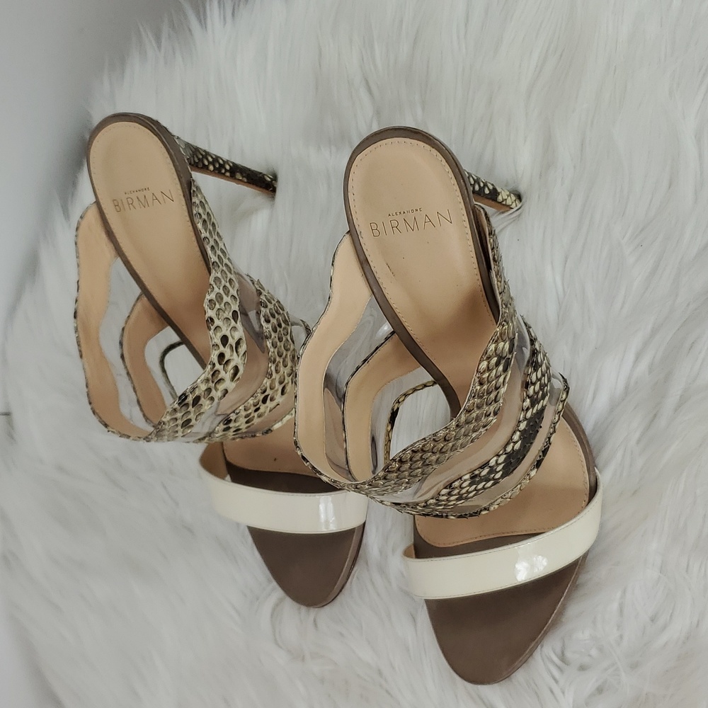 Alexandre Birman Python And Pvc Mule Slides. - image 4